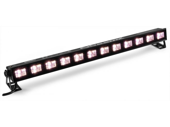 Beamz BUVW123 BAR 12x 3W UV/White 2-in-1 LEDs 