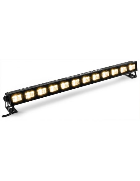 Beamz BUVW123 BAR 12x 3W UV/White 2-in-1 LEDs 
