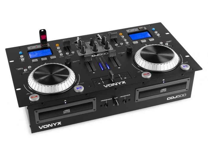 Vonyx CDJ500 Double CD/MP3/USB/BT Ampl.S | Mas Que Sonido