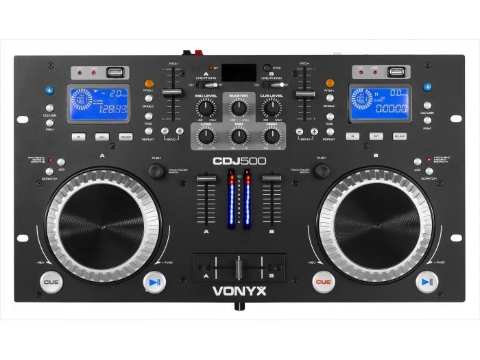 Vonyx CDJ500 Double CD/MP3/USB/BT Ampl.S | Mas Que Sonido