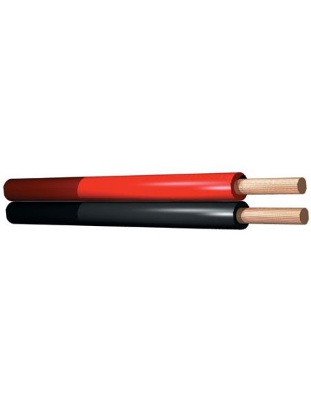 PD-Connex RX22 Cable paralelo 2 conductores, 2 x 1.5mm, 15A, Rojo/Negro, 100m 802673 - 1