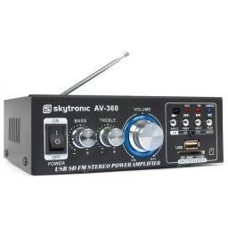 Skytronic AV360 Mini amplificador con FM/SD/USB/MP3 103142