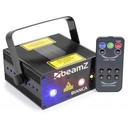 Beamz Bianca Doble Laser 330mW RGB Gobo IRC 