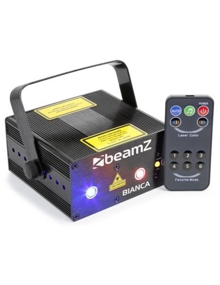 Beamz Bianca Doble Laser 330mW RGB Gobo IRC 