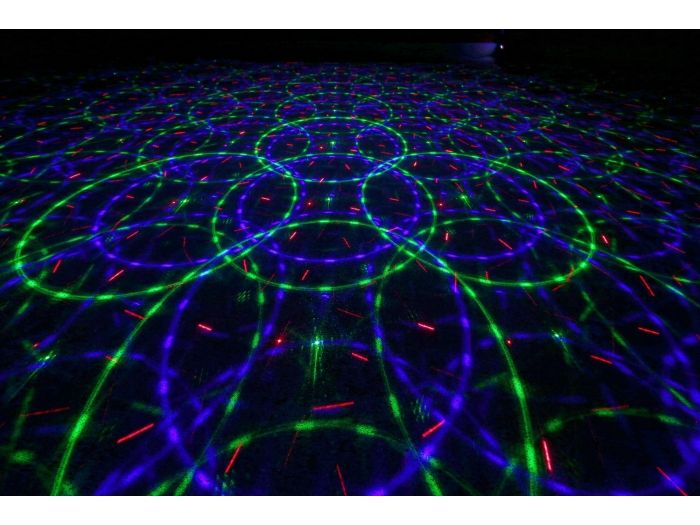 Beamz Bianca Doble Laser 330mW RGB Gobo IRC 