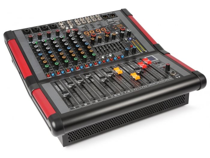 Power Dynamics PDM-S804A Mezclador amplificado de escenario 8 canales