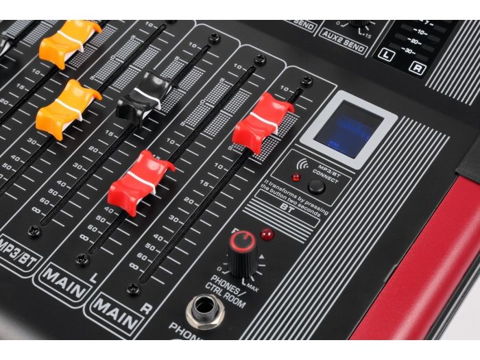 Power Dynamics PDM-S804A Mezclador amplificado de escenario 8 canales