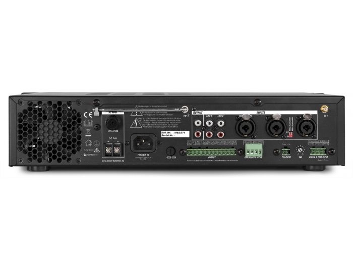 Power Dynamics PDV240MP3 PA Mixer Amplifier 240W/100V 4 zones 952071 - 6