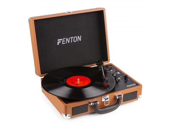 Fenton RP115F Maleta reproductor giradiscos Marrón 102111 - 1