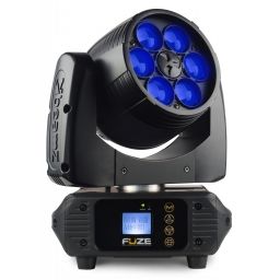 Beamz Fuze610Z Set 2 pcs Cabeza Movil Wash 6x 10W LED con Zoom en Flightcase 2