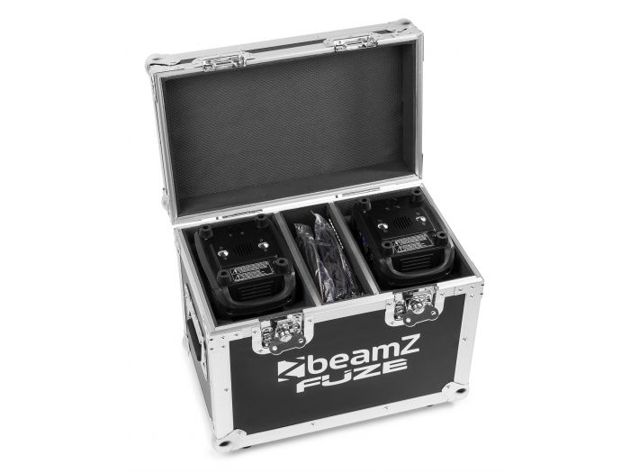 Beamz Fuze610Z Set 2 pcs Cabeza Movil Wash 6x 10W LED con Zoom en Flightcase