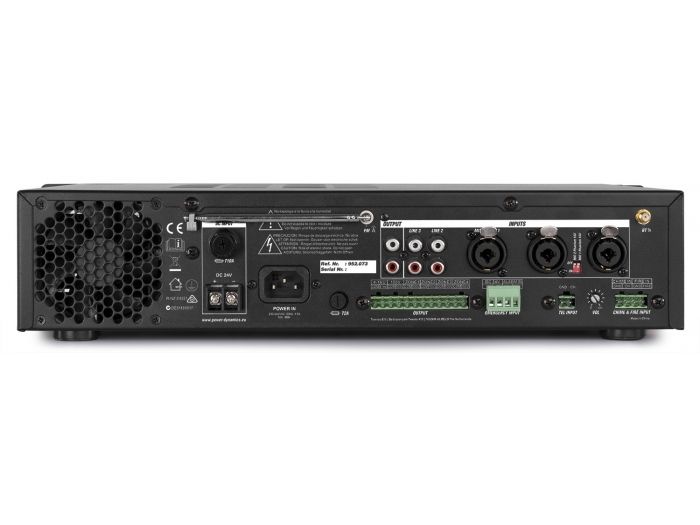 Power Dynamics PDV360MP3 PA Mixer Amplifier 360W/100V 4 zones 952073 - 6