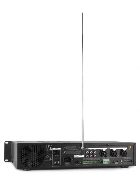 Power Dynamics PDV360MP3 PA Mixer Amplifier 360W/100V 4 zones 952073 - 8