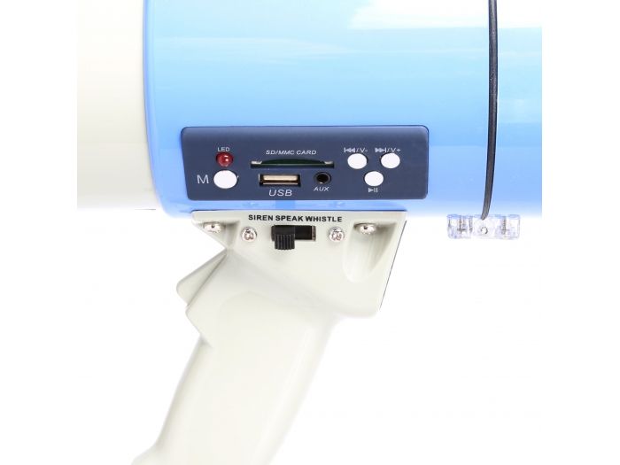 Vonyx MEG060 Megafono 60W USB SD Sirena Microfono 952014 - 4