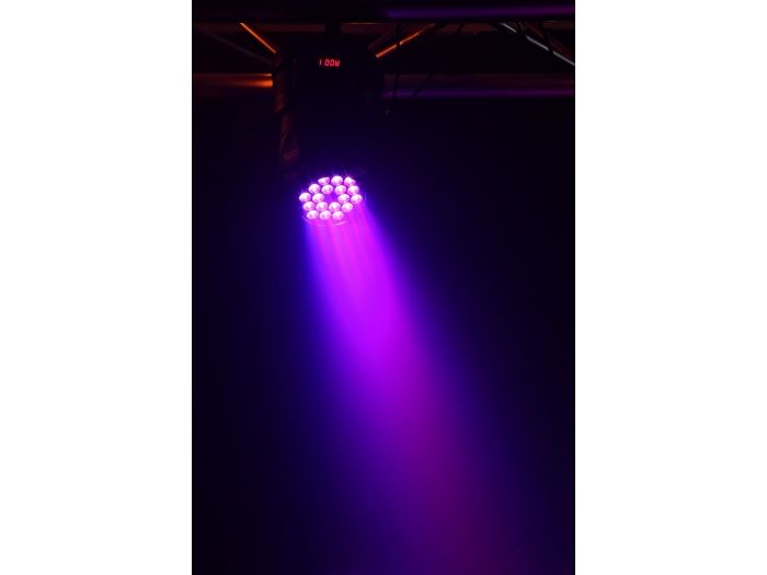 Beamz Cabeza movil MHL108 Wash 18x 3W RGB 11 canales DMX
