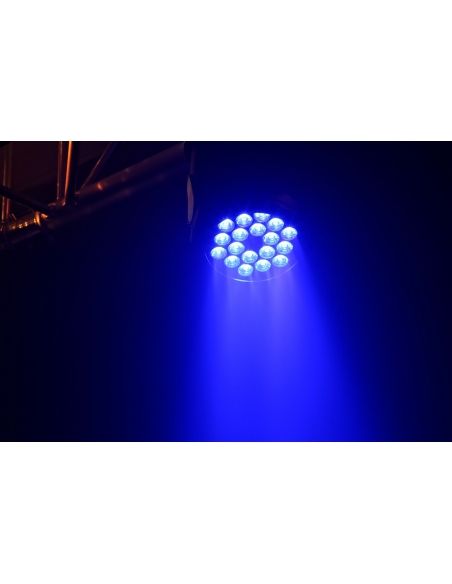 Beamz Cabeza movil MHL108 Wash 18x 3W RGB 11 canales DMX