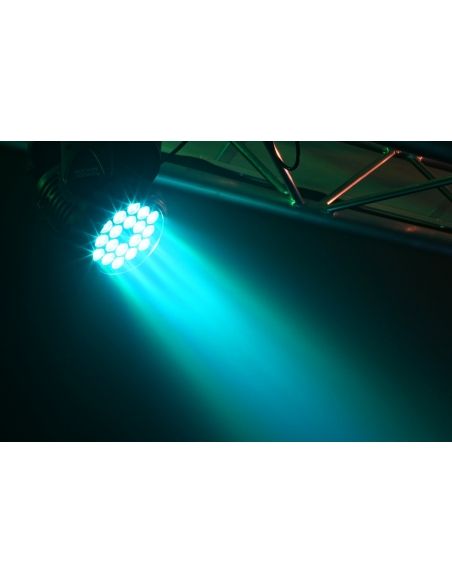 Beamz Cabeza movil MHL108 Wash 18x 3W RGB 11 canales DMX