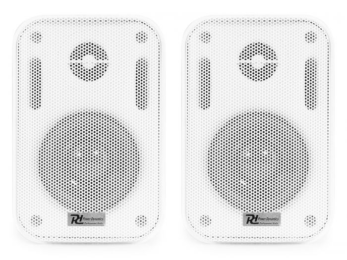 Power Dynamics BC30V Pareja de altavoces blanco IPX5 100V 3" 60W 952102 - 4