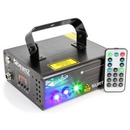Beamz Surtur II Doble Laser RG Gobo DMX IRC LED 3W Azul
