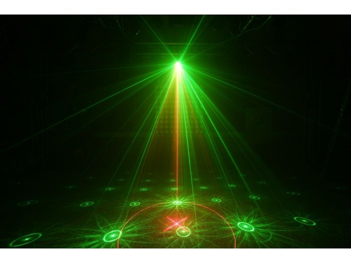 Beamz Surtur II Doble Laser RG Gobo DMX IRC LED 3W Azul
