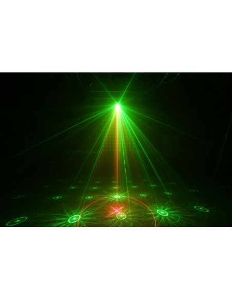 Beamz Surtur II Doble Laser RG Gobo DMX IRC LED 3W Azul