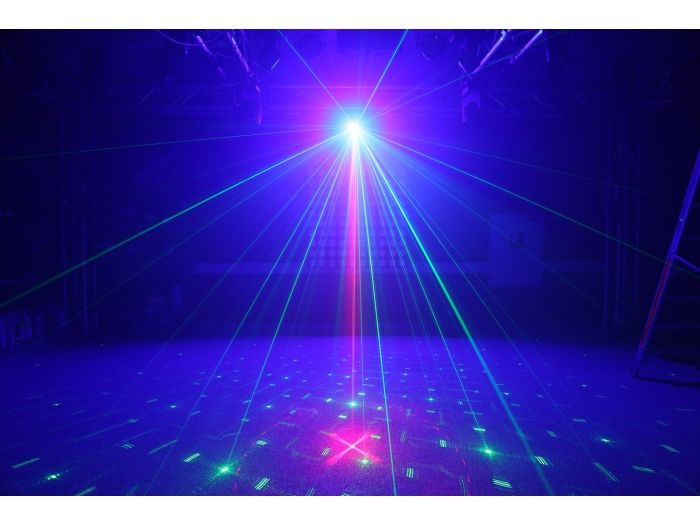 Beamz Surtur II Doble Laser RG Gobo DMX IRC LED 3W Azul