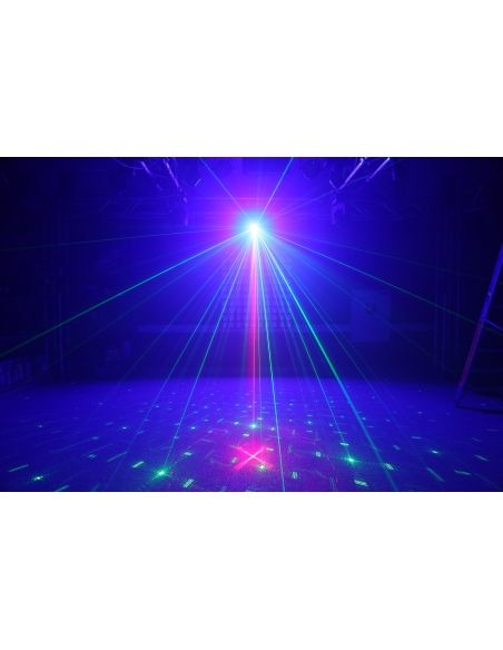 Beamz Surtur II Doble Laser RG Gobo DMX IRC LED 3W Azul