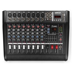 Vonyx AM8A 8 Channel Amplified Mixer BT | Mas Que Sonido