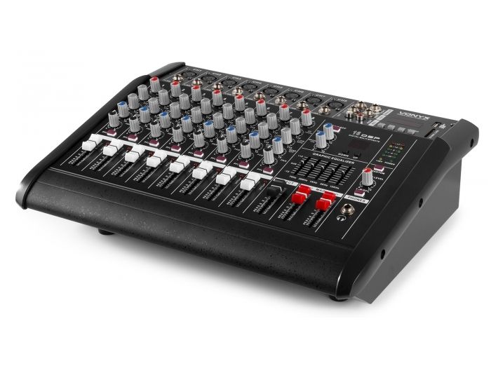 Vonyx AM8A 8 Channel Amplified Mixer BT | Mas Que Sonido