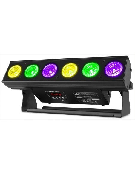 Beamz BBB612 Barra con bateria 6x 12W 