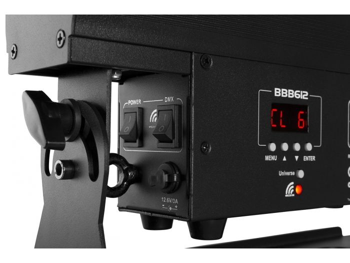 Beamz BBB612 Barra con bateria 6x 12W 