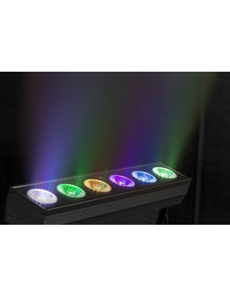 Beamz BBB612 Barra con bateria 6x 12W 