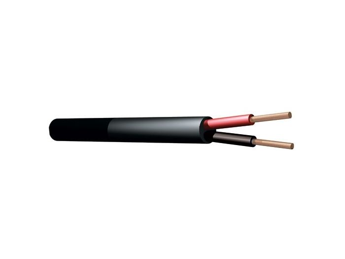 PD-Connex RX12 Cable altavoz linea de 100V, 2 x 1.5mm, 15A, Negro, 100m 801818 - 1