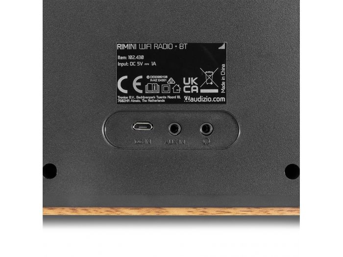Audizio Rimini Radio estéreo WiFi Internet Madera 102430 - 6