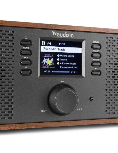 Audizio Rimini Radio estéreo WiFi Internet Madera 102430 - 7