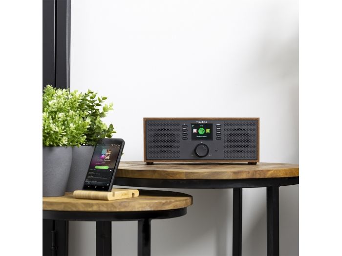 Audizio Rimini Radio estéreo WiFi Internet Madera 102430 - 11