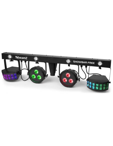 Beamz SHOWBAR FREE 2x PAR, 2x Derby y Strobo