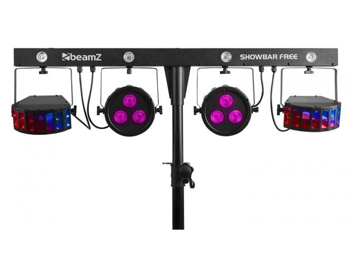 beamZ SHOWBAR FREE 2x PAR, 2x Derby y Strobo 153803