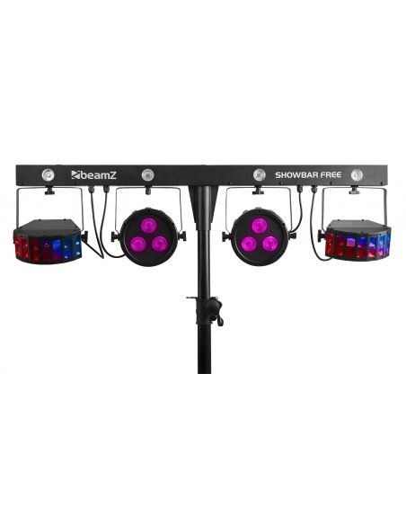 beamZ SHOWBAR FREE 2x PAR, 2x Derby y Strobo 153803