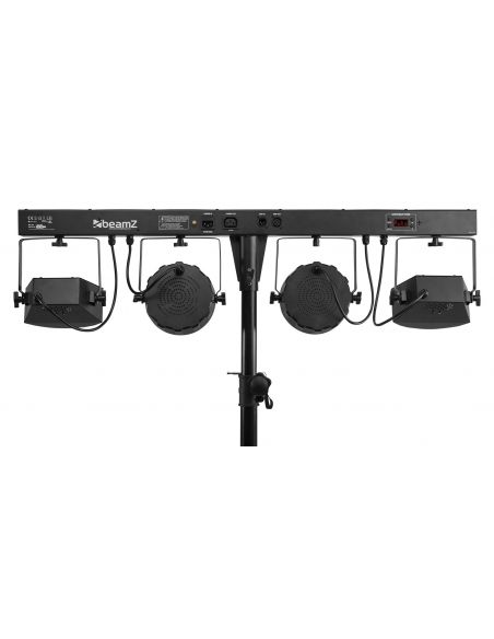 Beamz SHOWBAR FREE 2x PAR, 2x Derby y Strobo