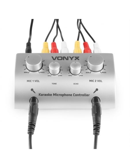 Skytronic AV430 Mezclador de microfonos para Karaoke 