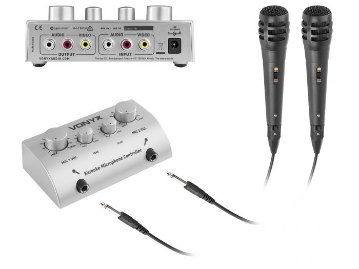 Skytronic AV430 Mezclador de microfonos para Karaoke 