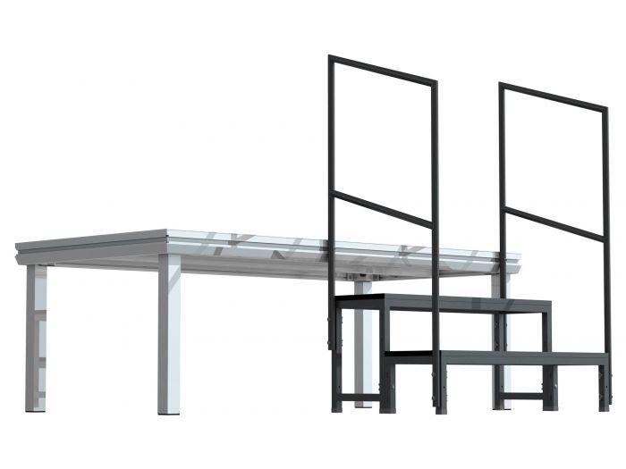 Power Dynamics 750MH Pasamanos modular para escaleras