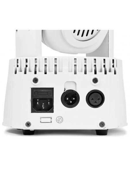 Beamz MHL74 Mini Cabeza Movil Wash 7X 10W DMX 12 Canales Quad LED Blanco 