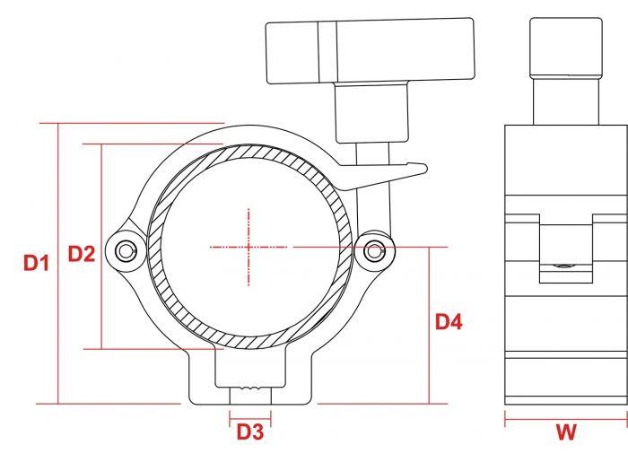 Beamz BC50-100N Garra Slimline 100kg Alu 
