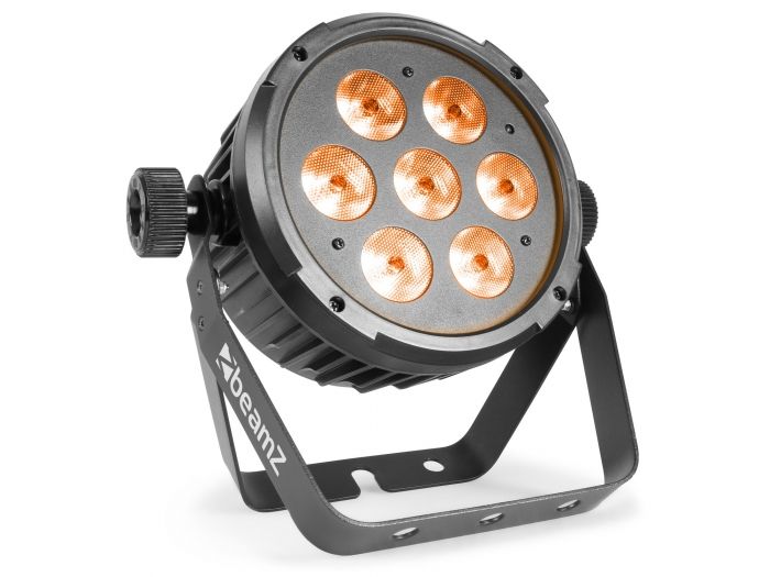 Beamz BT280 Foco PAR plano LED 7x10W 6-en-1 RGBAW-UV 