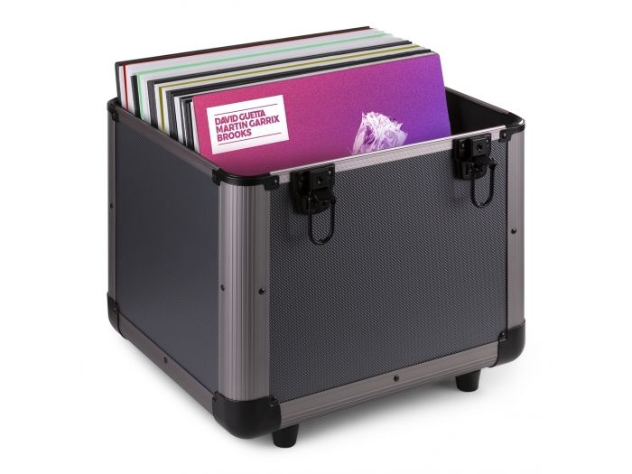 Power Dynamics RC100 12\" Maleta de vinilos Titanio