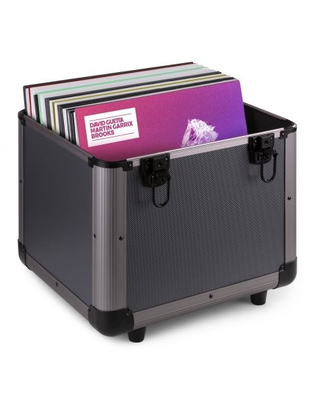 Power Dynamics RC100 12\" Maleta de vinilos Titanio