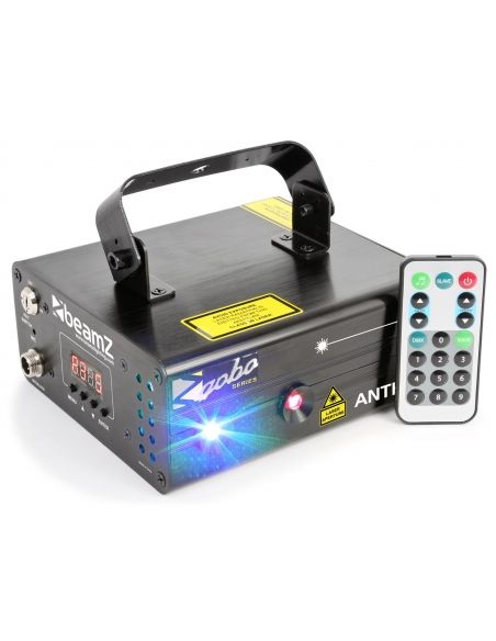Beamz Anthe II Doble Laser 600mW RGB Gobo DMX IRC 