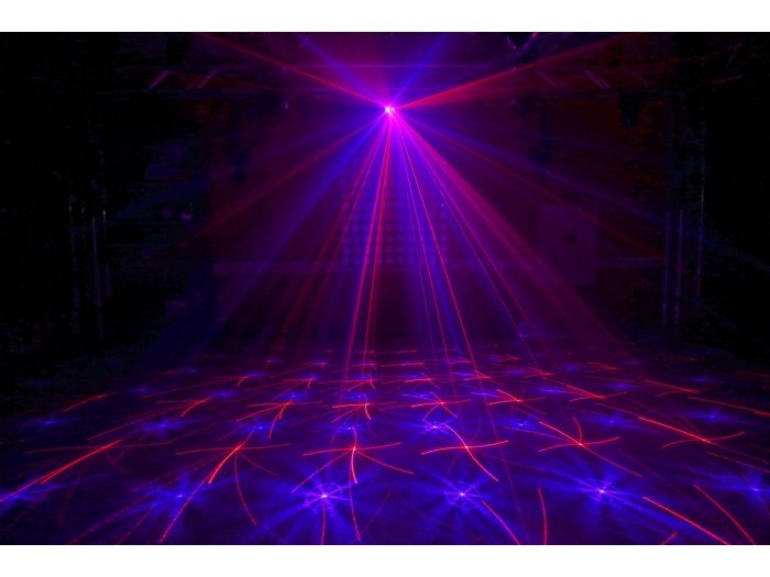 Beamz Anthe II Doble Laser 600mW RGB Gobo DMX IRC 
